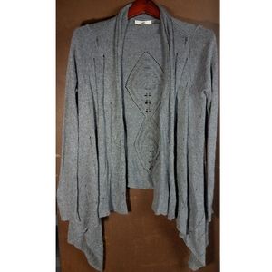 Gray Knit Cardigan